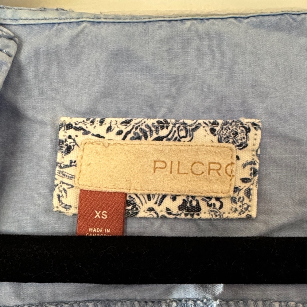 Pilcro Light Blue Jacket With Patterned Label - image 2